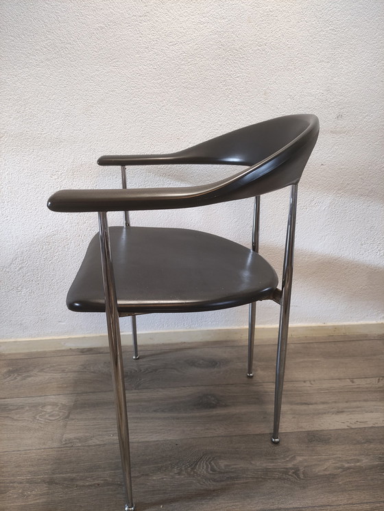 Image 1 of 4x Fasem Italy P40' Dining Chair By Vegni & Gualtierotti