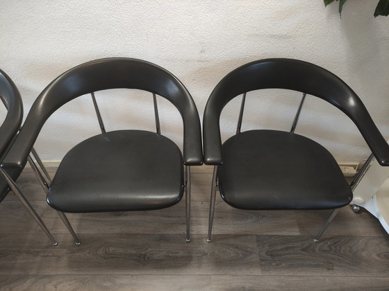 Image 1 of 4x Fasem Italy P40' Dining Chair By Vegni & Gualtierotti