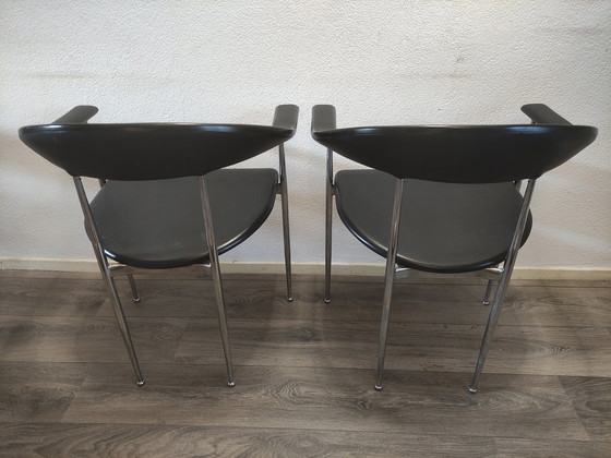 Image 1 of 4x Fasem Italy P40' Dining Chair By Vegni & Gualtierotti