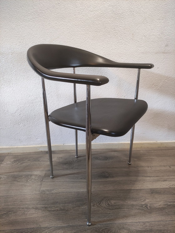 Image 1 of 4x Fasem Italy P40' Dining Chair By Vegni & Gualtierotti