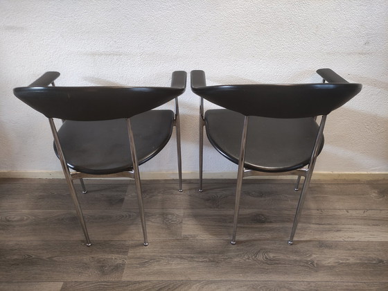 Image 1 of 4x Fasem Italy P40' Dining Chair By Vegni & Gualtierotti