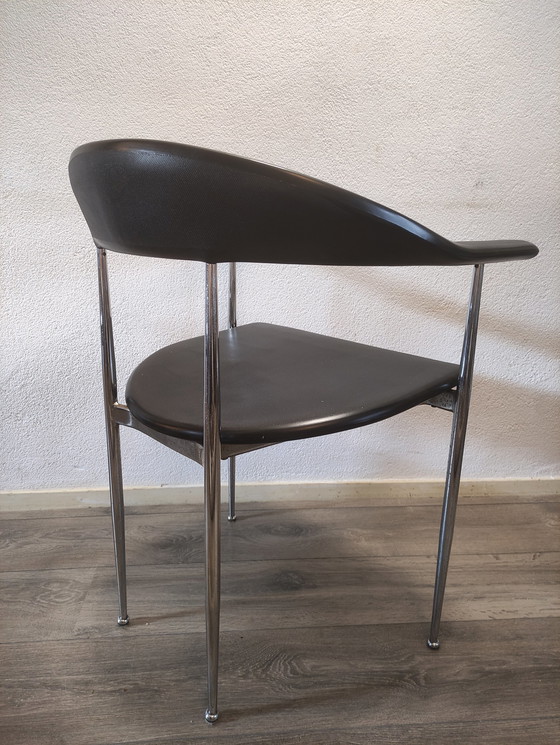 Image 1 of 4x Fasem Italy P40' Dining Chair By Vegni & Gualtierotti