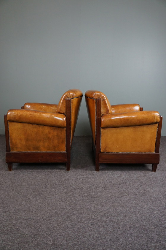 Image 1 of Set van 2 Art Deco/ Amsterdamse School fauteuils