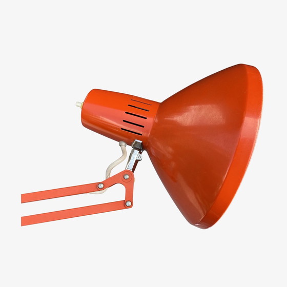 Image 1 of Mid Century LEDU Zweden Bureaulamp Oranje