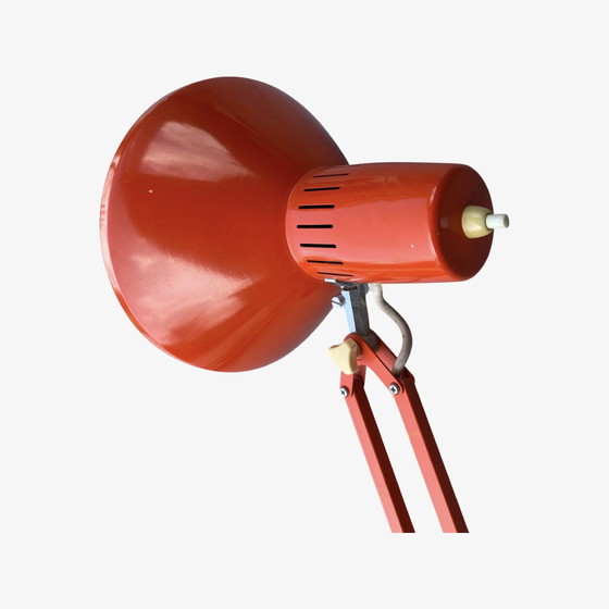 Image 1 of Mid Century LEDU Zweden Bureaulamp Oranje