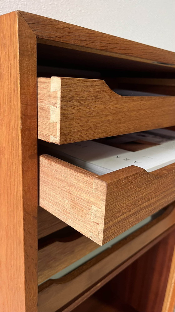 Image 1 of Vintage archiefkast eiken 