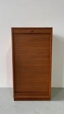 Vintage archiefkast eiken 