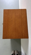 Vintage archiefkast eiken 