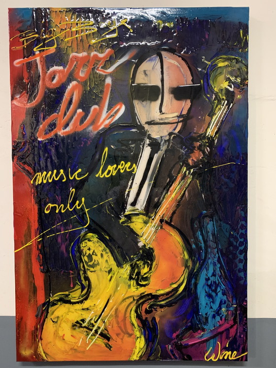 Image 1 of Geoffrey Wijn - JAZZ Club - Wine Art