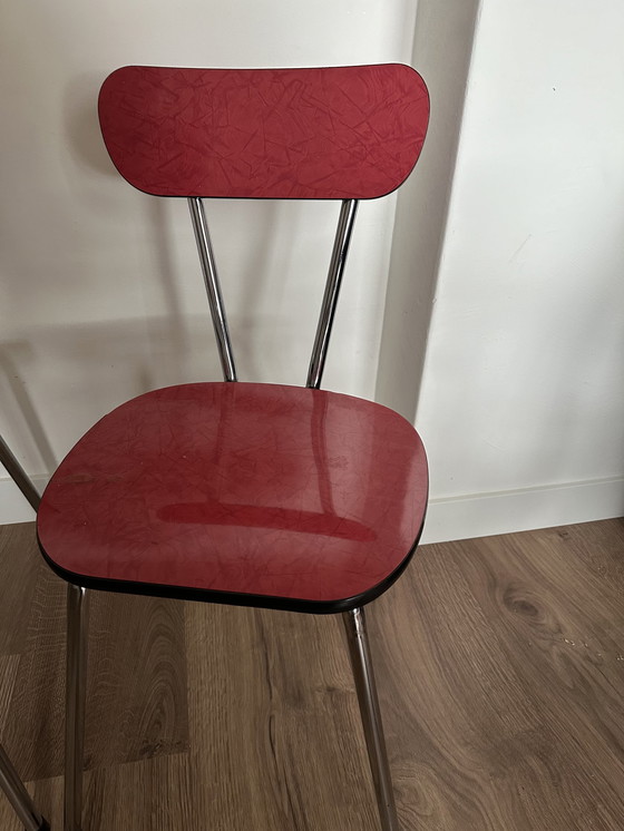 Image 1 of 3x Vintage formica stoelen