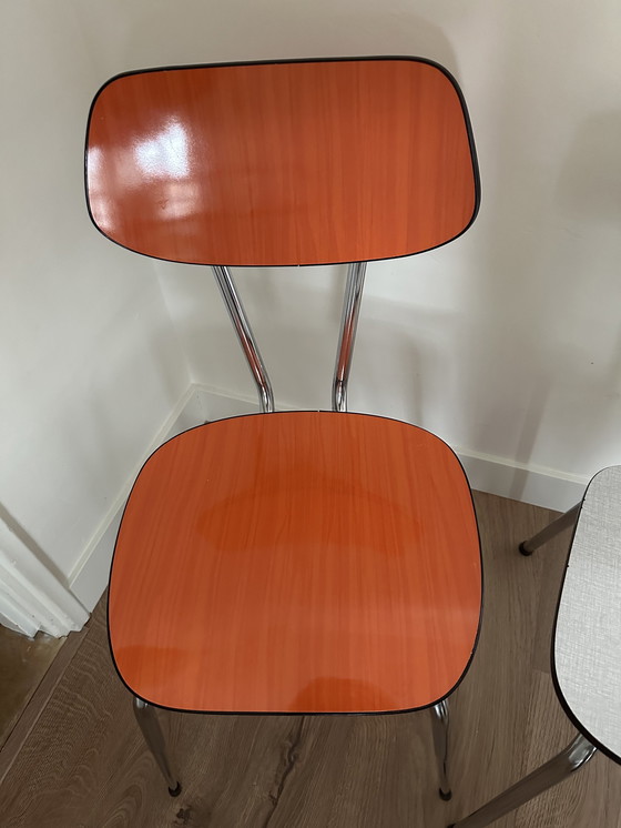 Image 1 of 3x Vintage formica stoelen