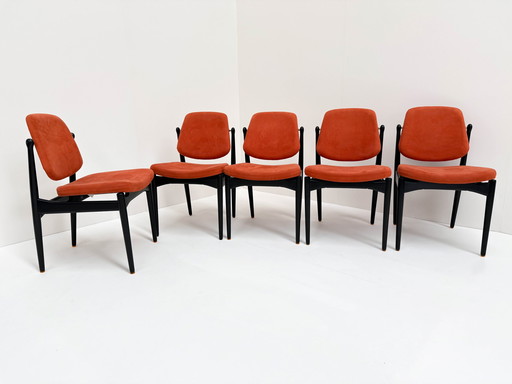 5X Arne Vodder Stoelen Voor Frankrijk & Zoon