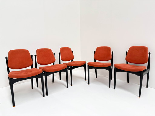 5X Arne Vodder Stoelen Voor Frankrijk & Zoon