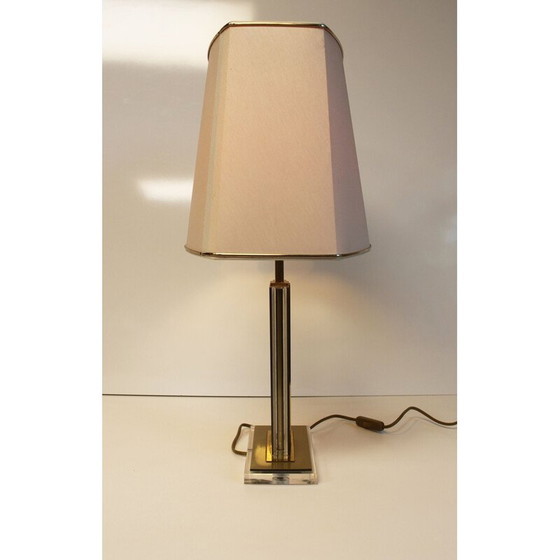 Image 1 of Vintage lamp in luciet en messing van Belgochrom, 1970