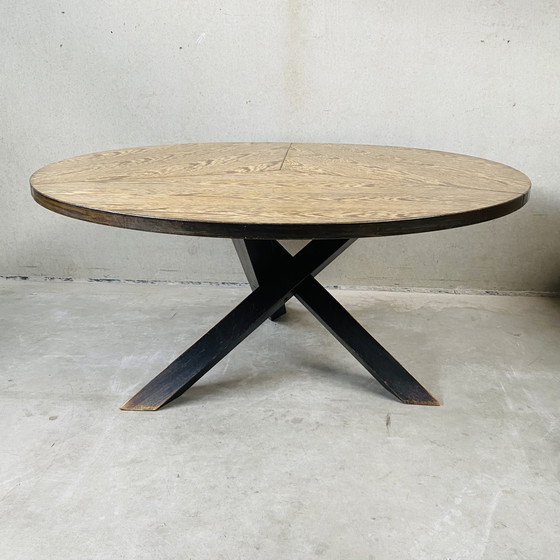 Image 1 of Gerard Geytenbeek Mid-Century Wenge Eetkamertafel 1960