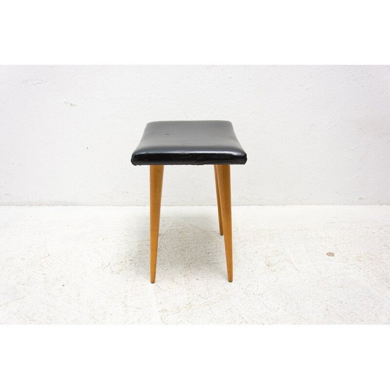 Image 1 of Vintage beukenhouten krukje voor Západoslovenské nábytkárské závody, Tsjecho-Slowakije 1970