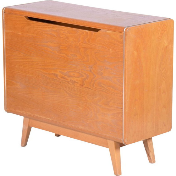 Image 1 of Vintage essenhouten opbergkast voor Jitona Sobeslav, Tsjecho-Slowakije 1950