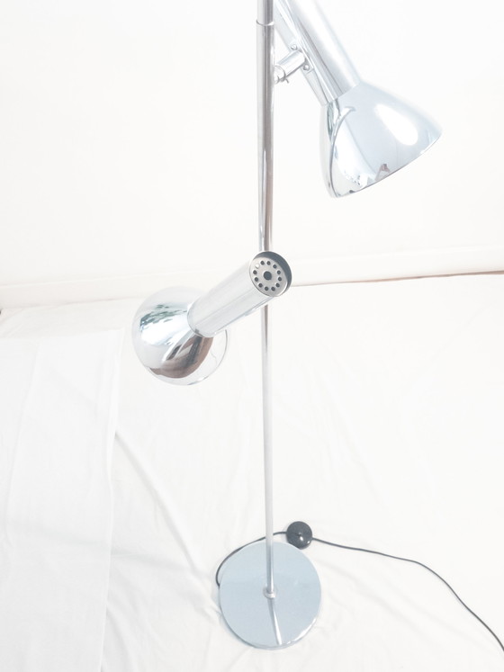 Image 1 of Vintage chromen vloerlamp 1970