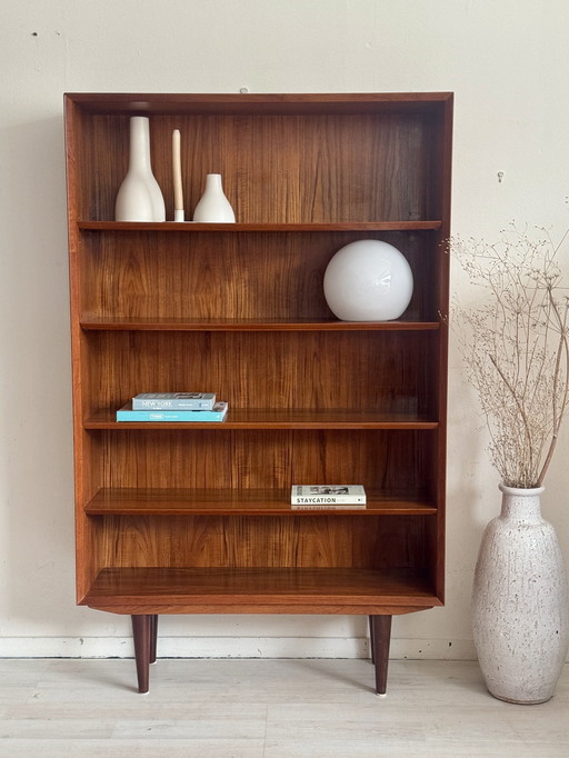 Vintage Deense Teak Boekenkast Jaren 60