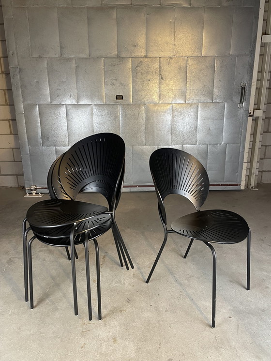 Image 1 of 4X Trinidad Chair 3398 Black By Nanna Ditzel Van Fredericia Furniture