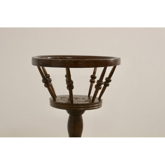 Image 1 of Paar vintage houten plantenhouders, 1950