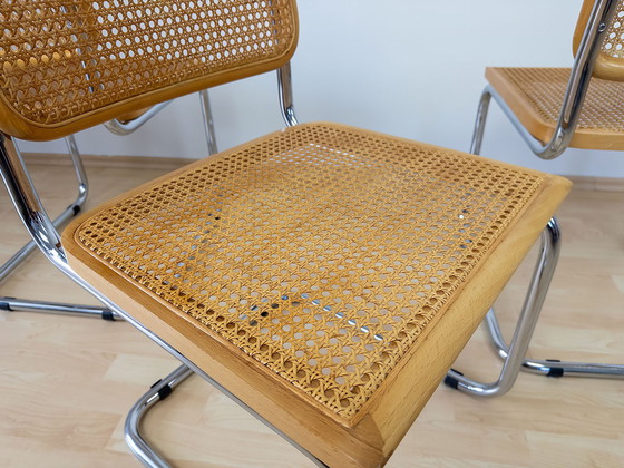 Image 1 of Eetkamerstoelen stijl B32 van Marcel Breuer