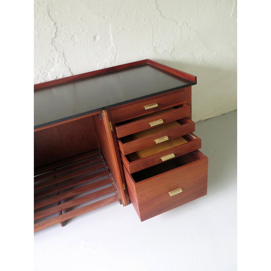 Image 1 of Vintage mahoniehouten bureau van Paillard, Zwitserland 1930