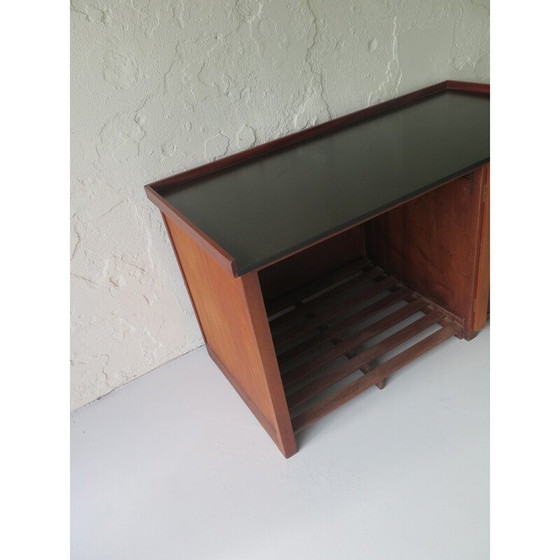 Image 1 of Vintage mahoniehouten bureau van Paillard, Zwitserland 1930