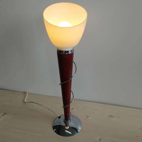 Image 1 of Vintage Jaren 70-80 Design Fakkellamp Tafel-Bureaulamp