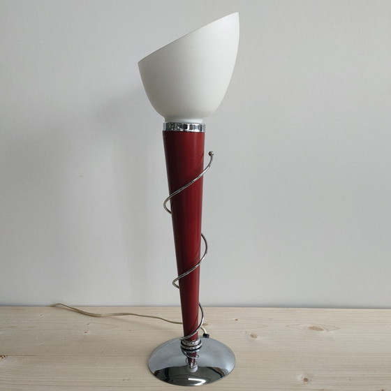 Image 1 of Vintage Jaren 70-80 Design Fakkellamp Tafel-Bureaulamp