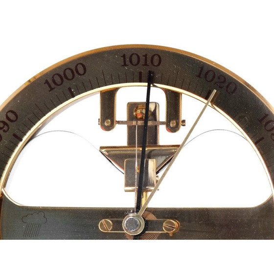 Image 1 of Vintage Huger West-Duitsland meteobar skeletbarometer, jaren 1960