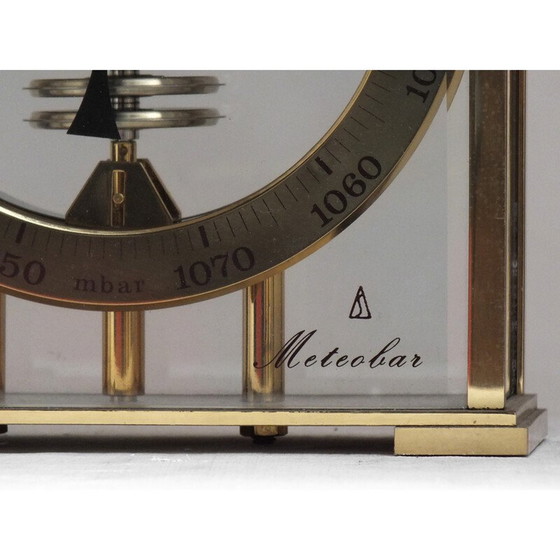 Image 1 of Vintage Huger West-Duitsland meteobar skeletbarometer, jaren 1960