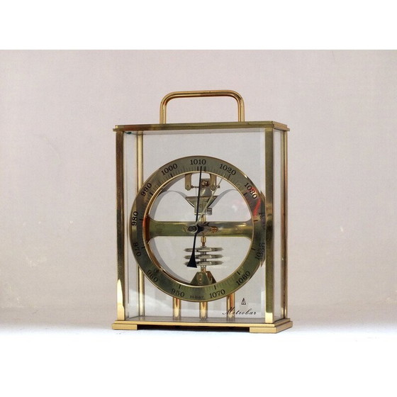 Image 1 of Vintage Huger West-Duitsland meteobar skeletbarometer, jaren 1960