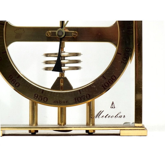 Image 1 of Vintage Huger West-Duitsland meteobar skeletbarometer, jaren 1960