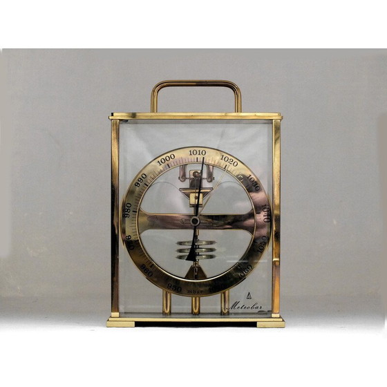 Image 1 of Vintage Huger West-Duitsland meteobar skeletbarometer, jaren 1960