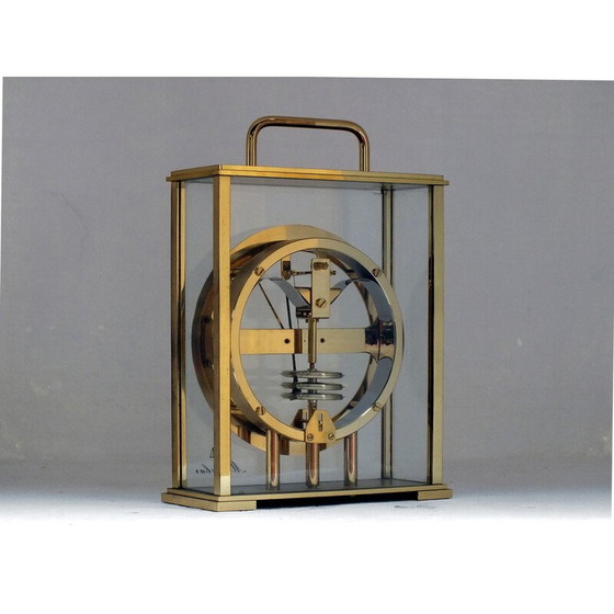 Image 1 of Vintage Huger West-Duitsland meteobar skeletbarometer, jaren 1960