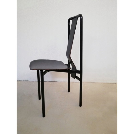 Image 1 of Set van 4 vintage Italiaanse leren Irma stoelen van Achille Castiglioni voor Zanotta