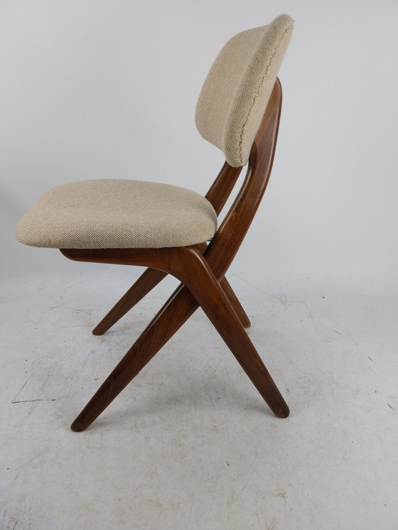 Image 1 of 2 x Louis van Teeffelen schaar/scissor stoel 1960's 