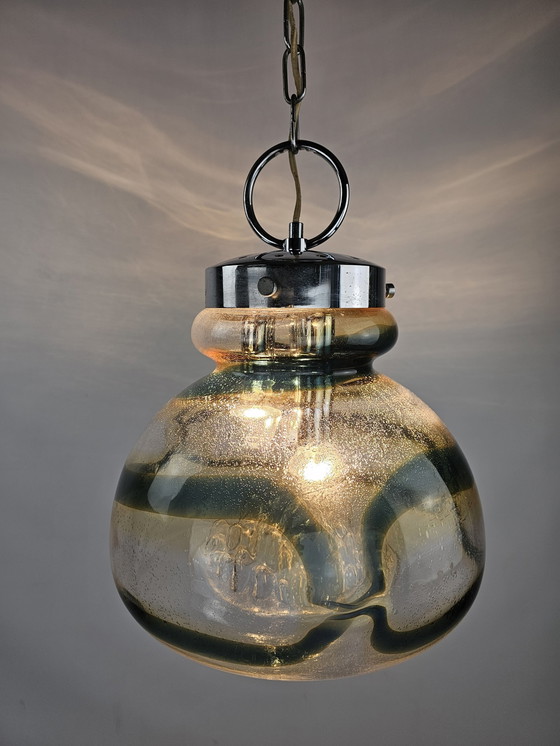 Image 1 of Italiaanse Glazen Hanglamp 