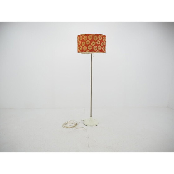 Image 1 of Vintage shadelamp vloerlamp in gebloemde stof, 1970