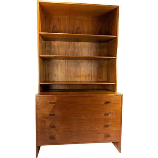 Vintage teakhouten boekenkast van Hans J. Wegner, 1960