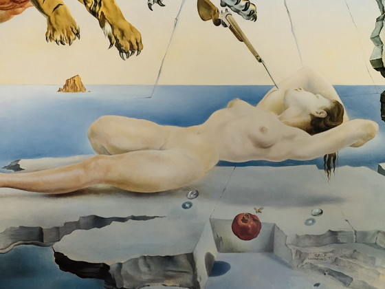 Image 1 of Salvador Dali: “Droom Veroorzaakt Door Een Bij Die Rond Een Granaatappel Vliegt, Een Seconde Voordat Hij Wakker Wordt”.