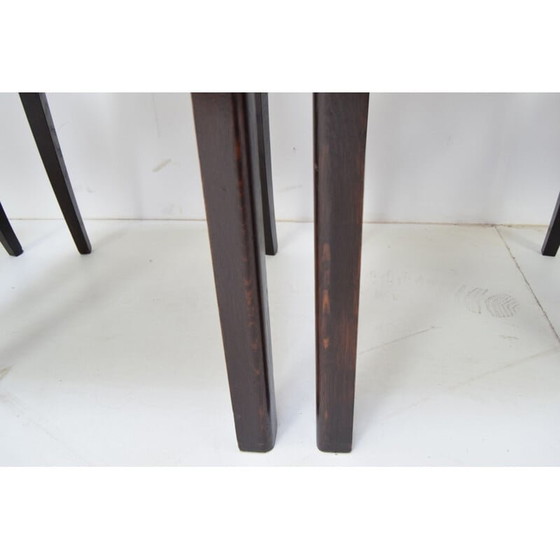 Image 1 of Set van 4 vintage stoelen gemaakt van hout door Jindrich Halabala, Tsjechië 1940