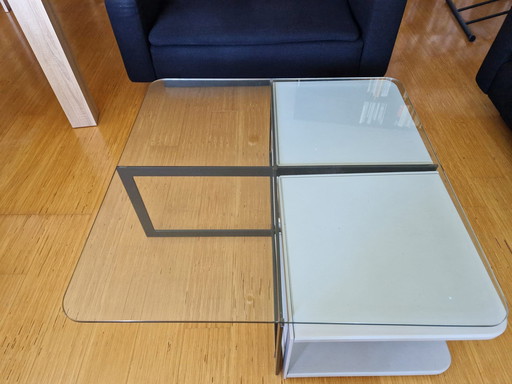 2x Glazen minimalistisch design tafel