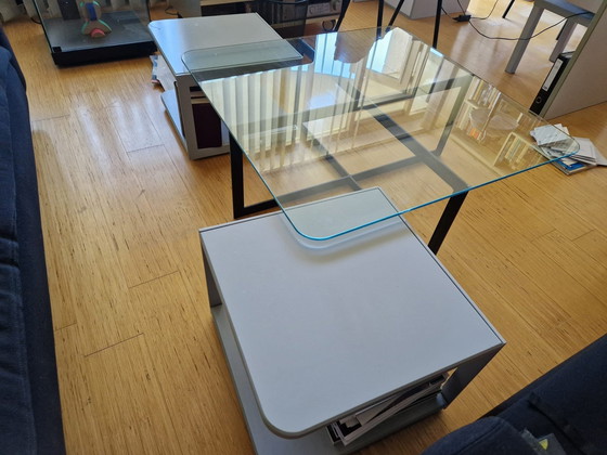 Image 1 of 2x Glazen minimalistisch design tafel