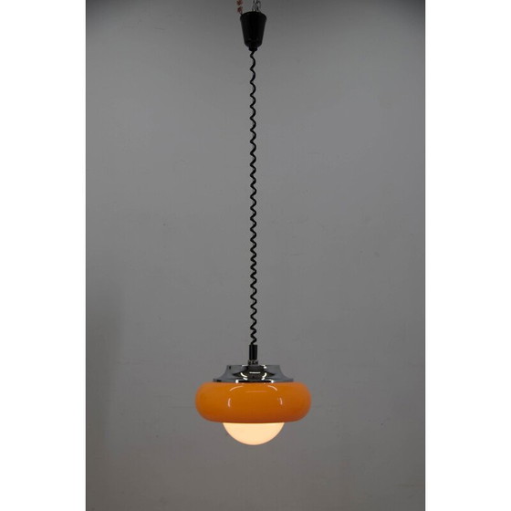 Image 1 of Mid century verstelbare hanglamp van Harvey Guzzini voor Meblo, Italië 1970