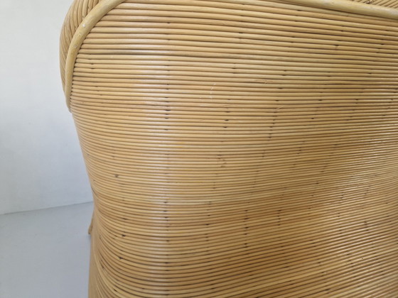 Image 1 of Vintage rotan bamboe boho 2 zitter