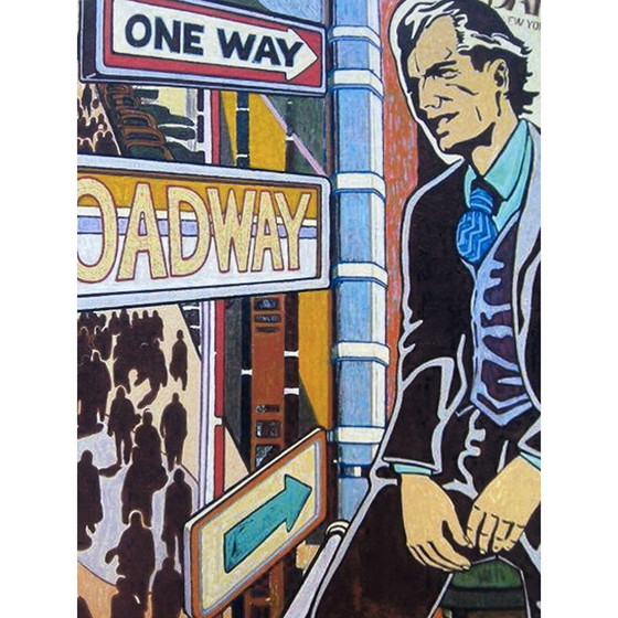 Image 1 of Vintage broadway litho van Marc Ferrero