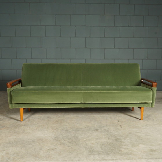 Image 1 of Vintage Sofa/Slaapbank Met Fauteuil – Jaren 60