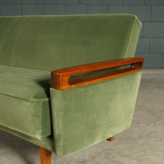 Image 1 of Vintage Sofa/Slaapbank Met Fauteuil – Jaren 60